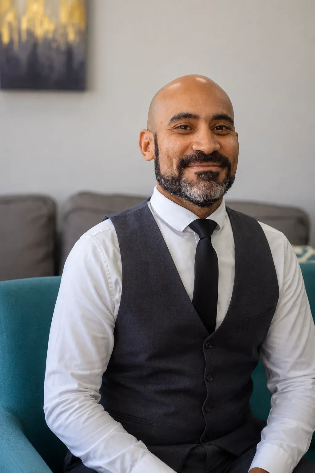 Dr. Mohamed Selim smiling in the Skyline Dental Arts office